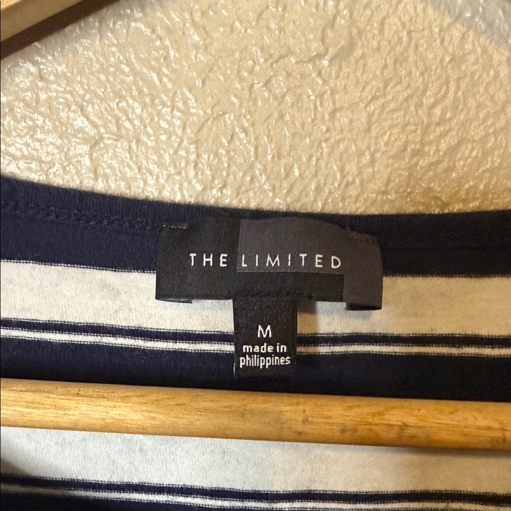 The Limited Red and Blue Striped Long Sleeve Top - Picture 2 of 3